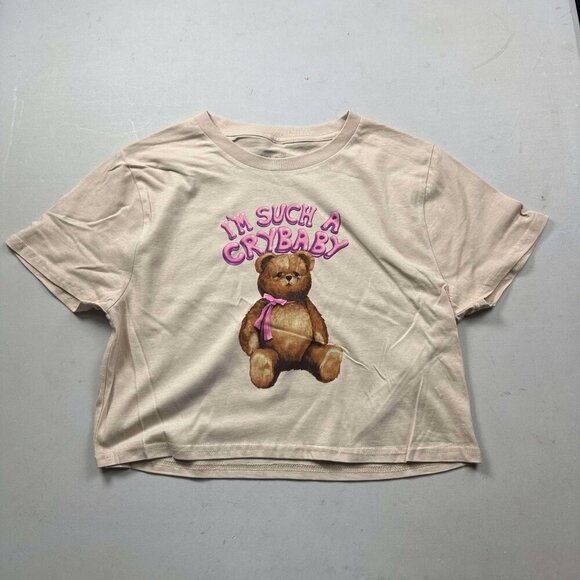 Melanie Martinez The Trilogy Tour Merch Shirt Crop Top I'm Such A Crybaby - Picture 1 of 3